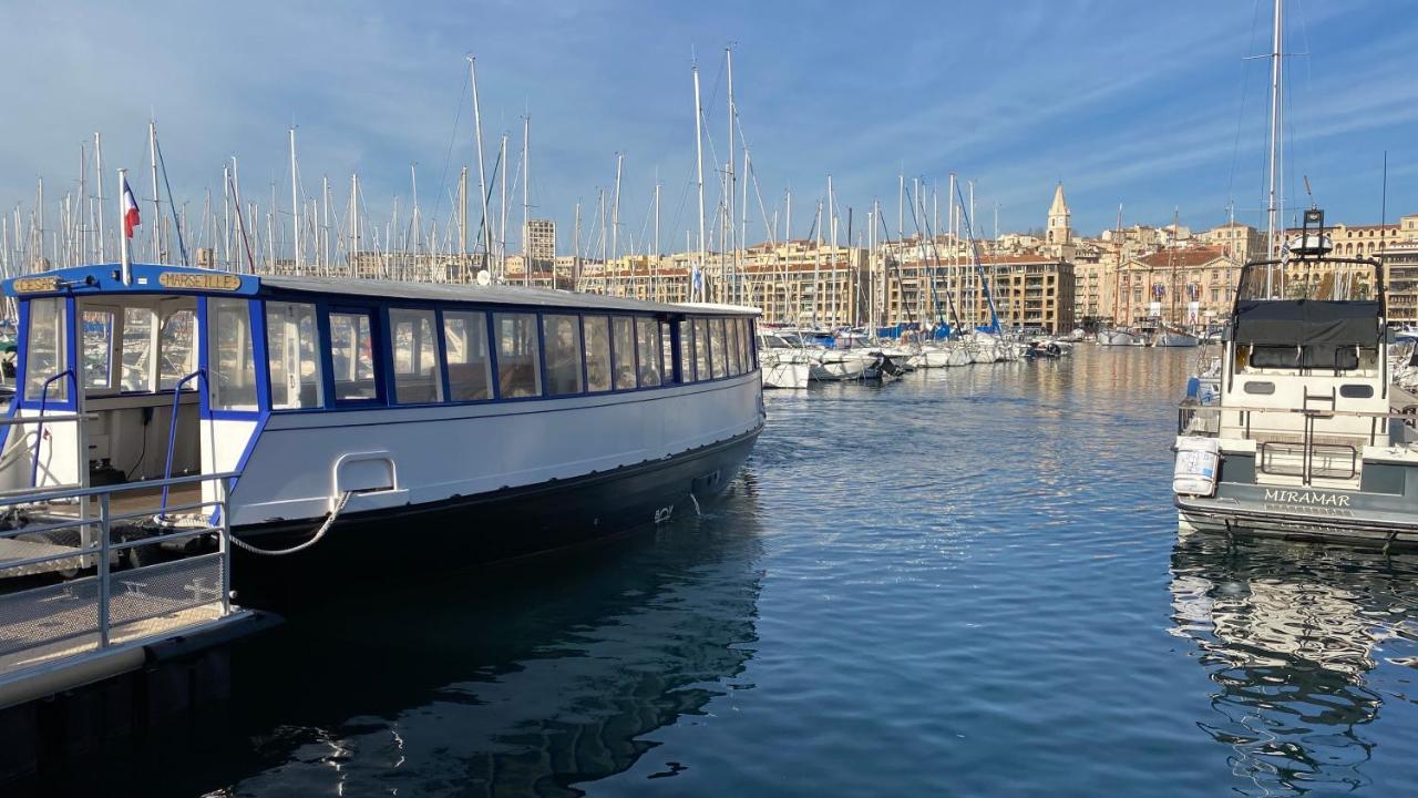 Escale Marseillaise, Grand T2 Calme, Pres Du Vieux Port Pour 2 A 4 Personnes, Nettoyage Rigoureux Apartamento Marselha Exterior foto